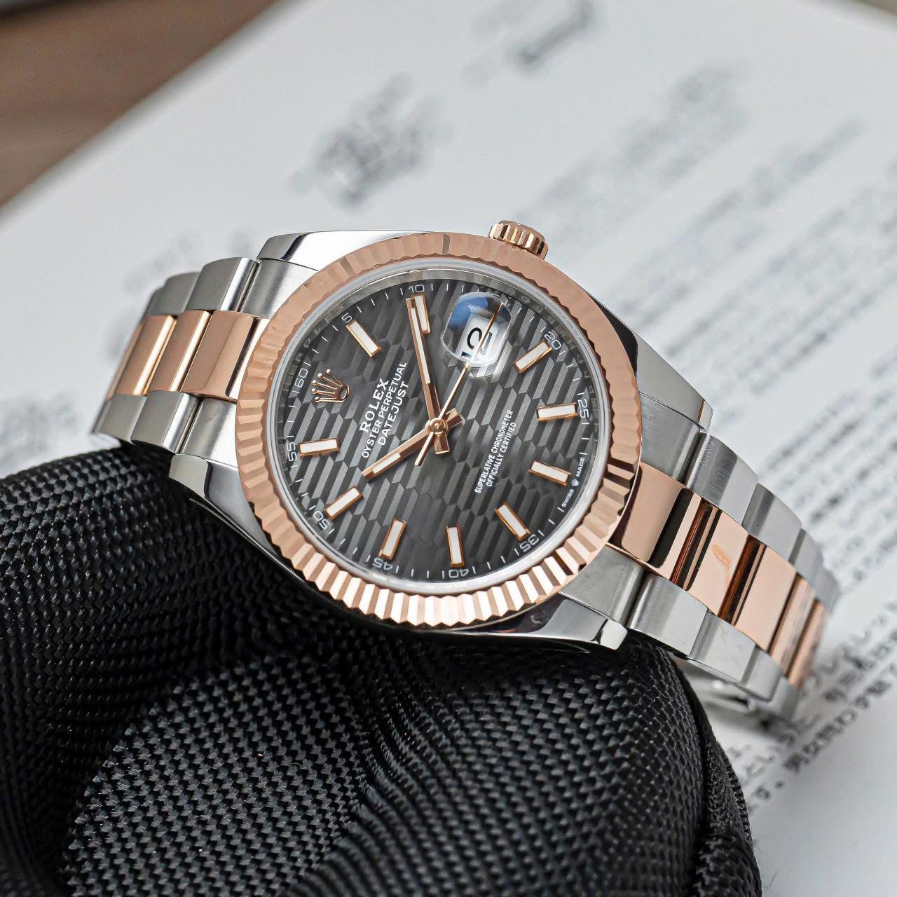 Rolex Datejust chocolate Dial126331-0004.643272 - Ảnh 8
