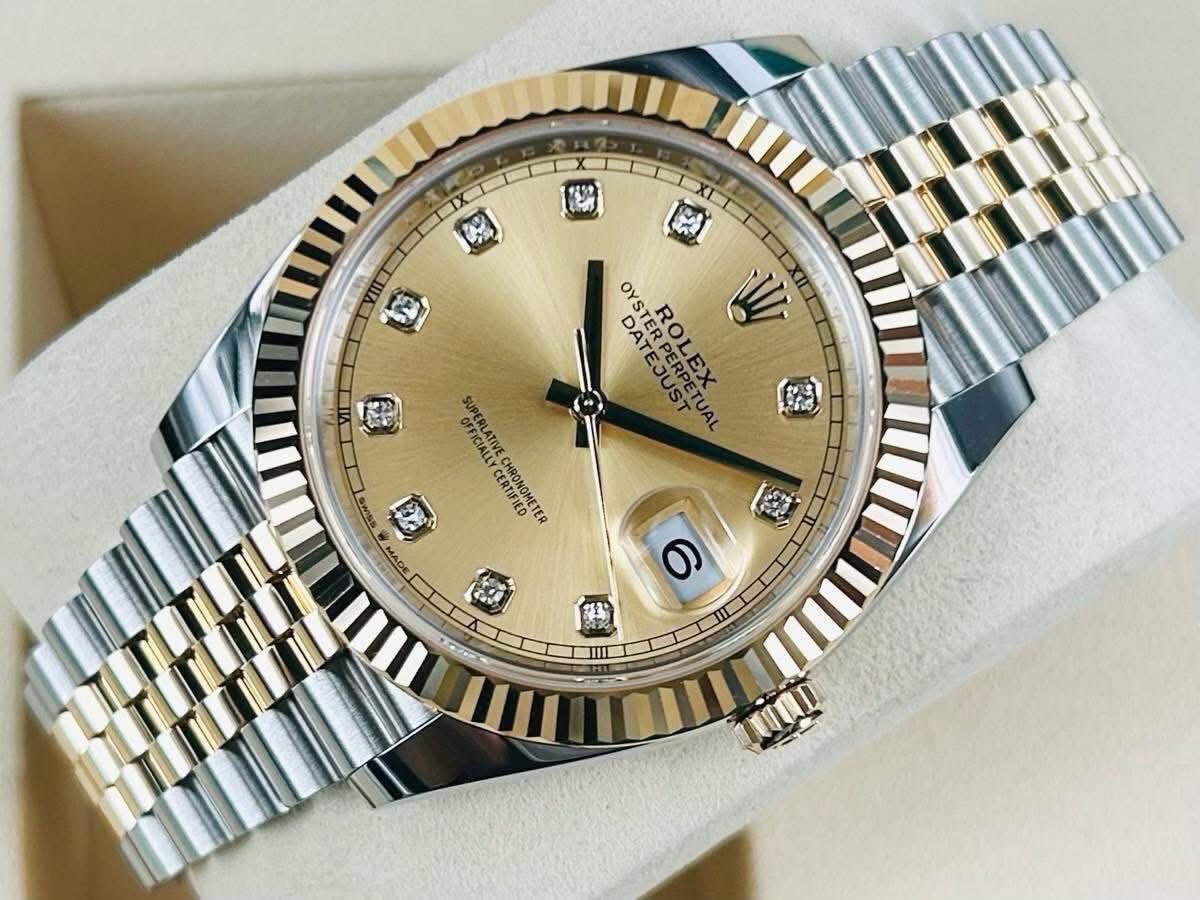 Rolex Datejust.116924– Gold Champagne Dial – 41mm - Ảnh 3