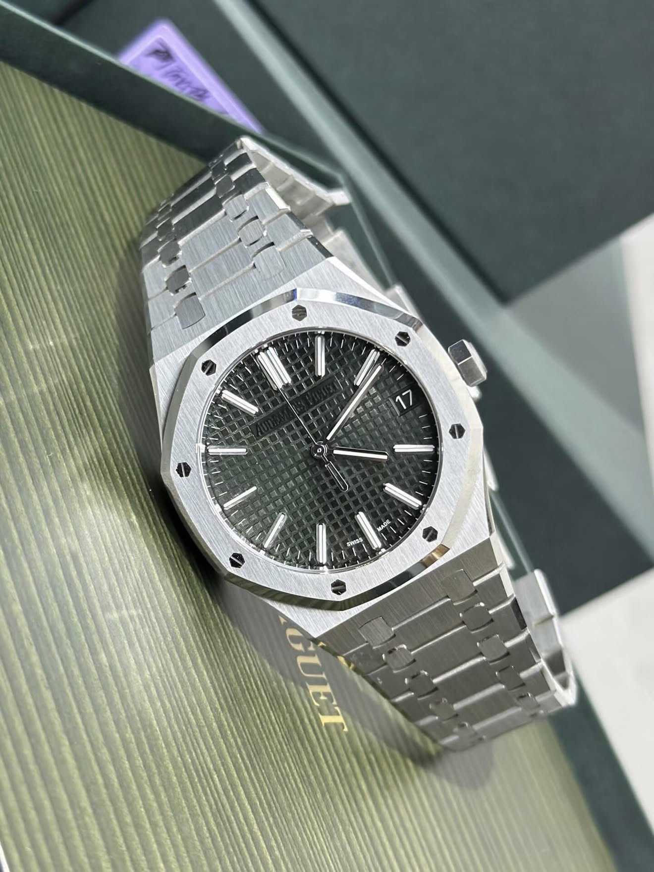 Audemars Piguet Royal Oak Selfwinding xám 41mm.512508 - Ảnh 5