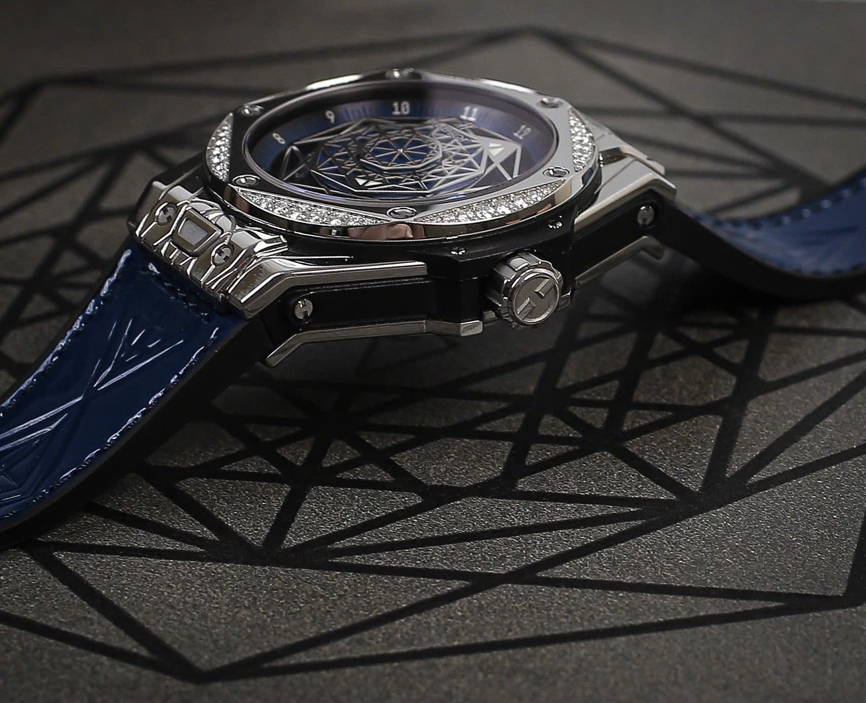 Hublot Big Bang One Click Sang Bleu Blue Diamonds.502504 - Ảnh 6