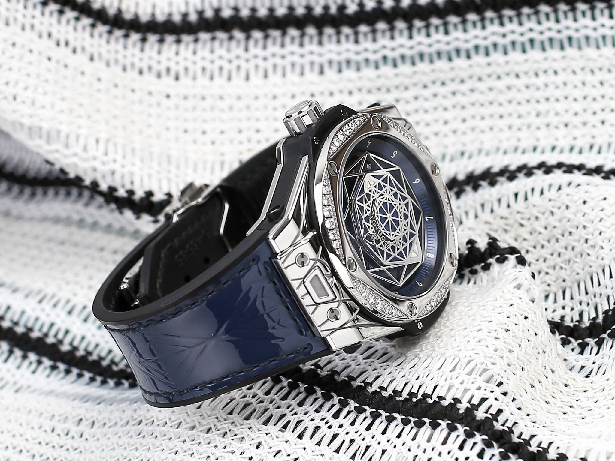 Hublot Big Bang One Click Sang Bleu Blue Diamonds.502504 - Ảnh 5