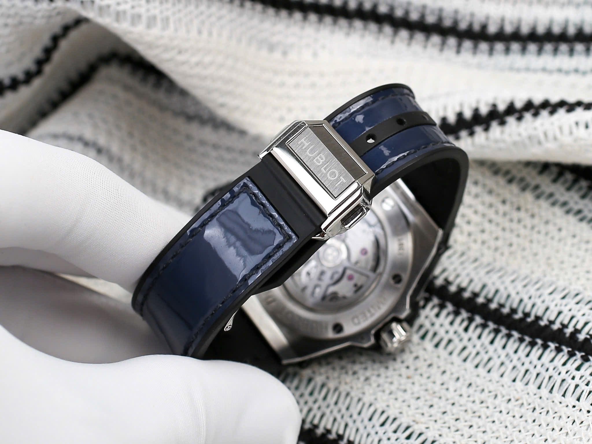 Hublot Big Bang One Click Sang Bleu Blue Diamonds.502504 - Ảnh 8