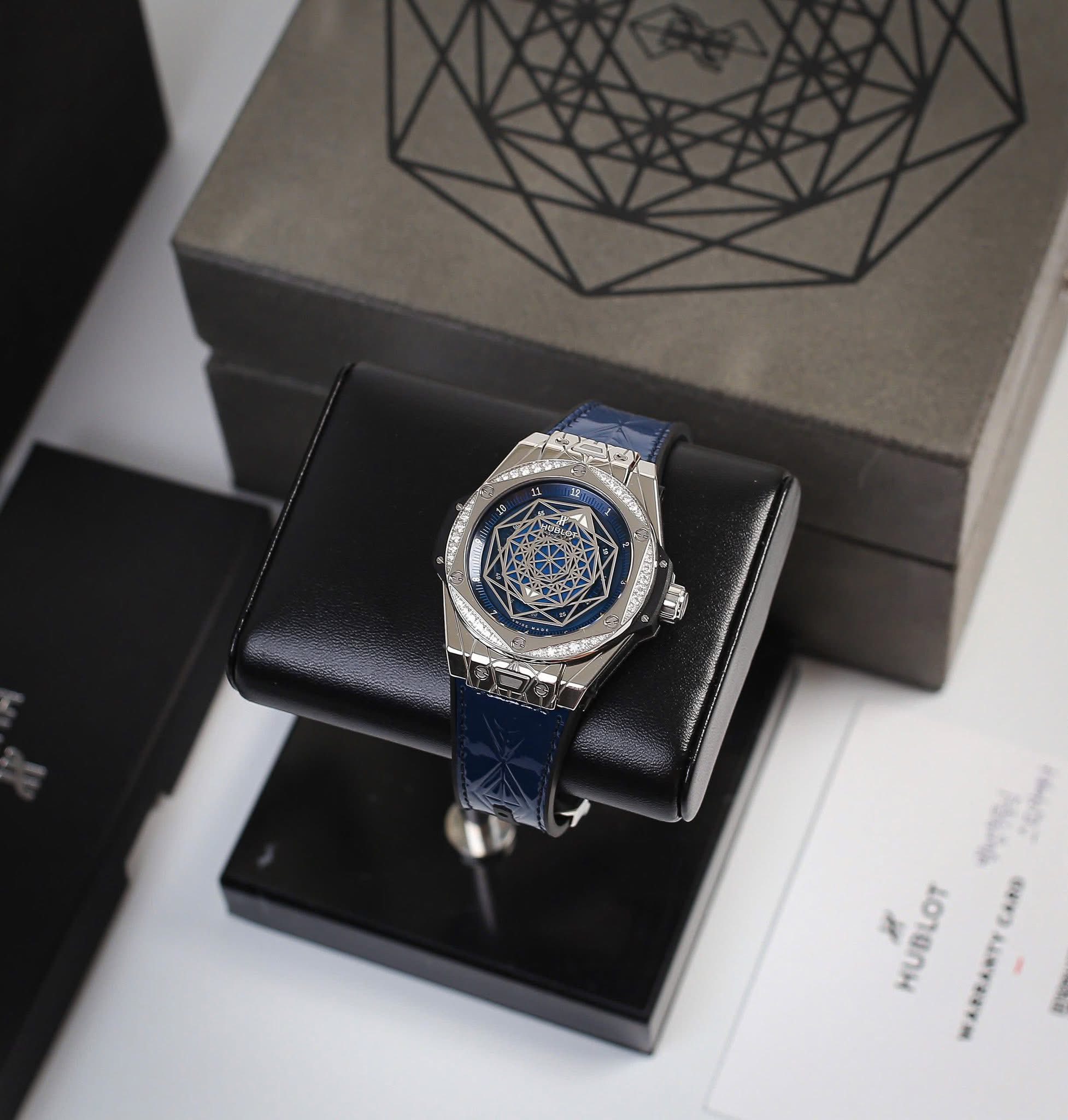 Hublot Big Bang One Click Sang Bleu Blue Diamonds.502504