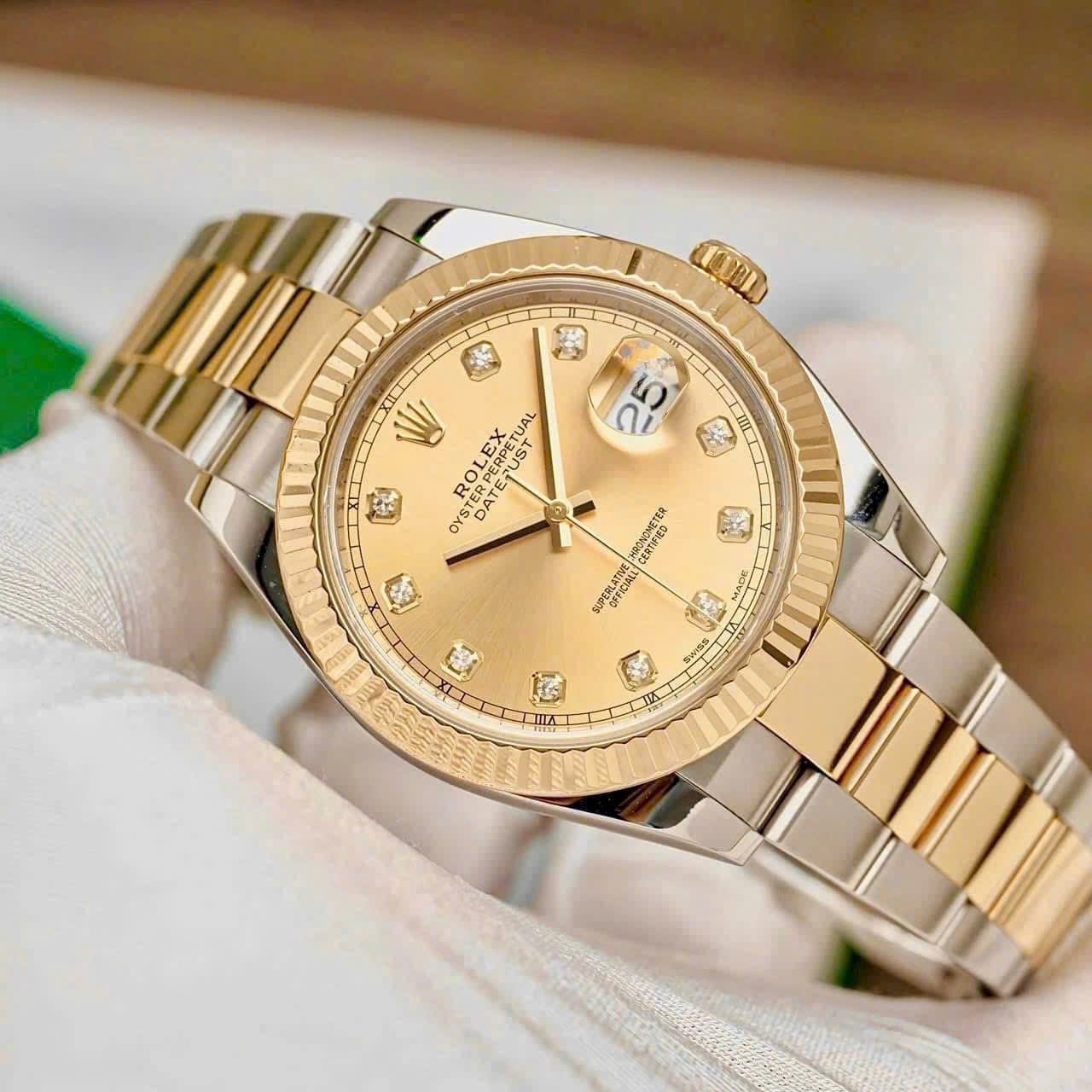 Rolex Datejust Demi Gold 18K.162588 - Ảnh 3