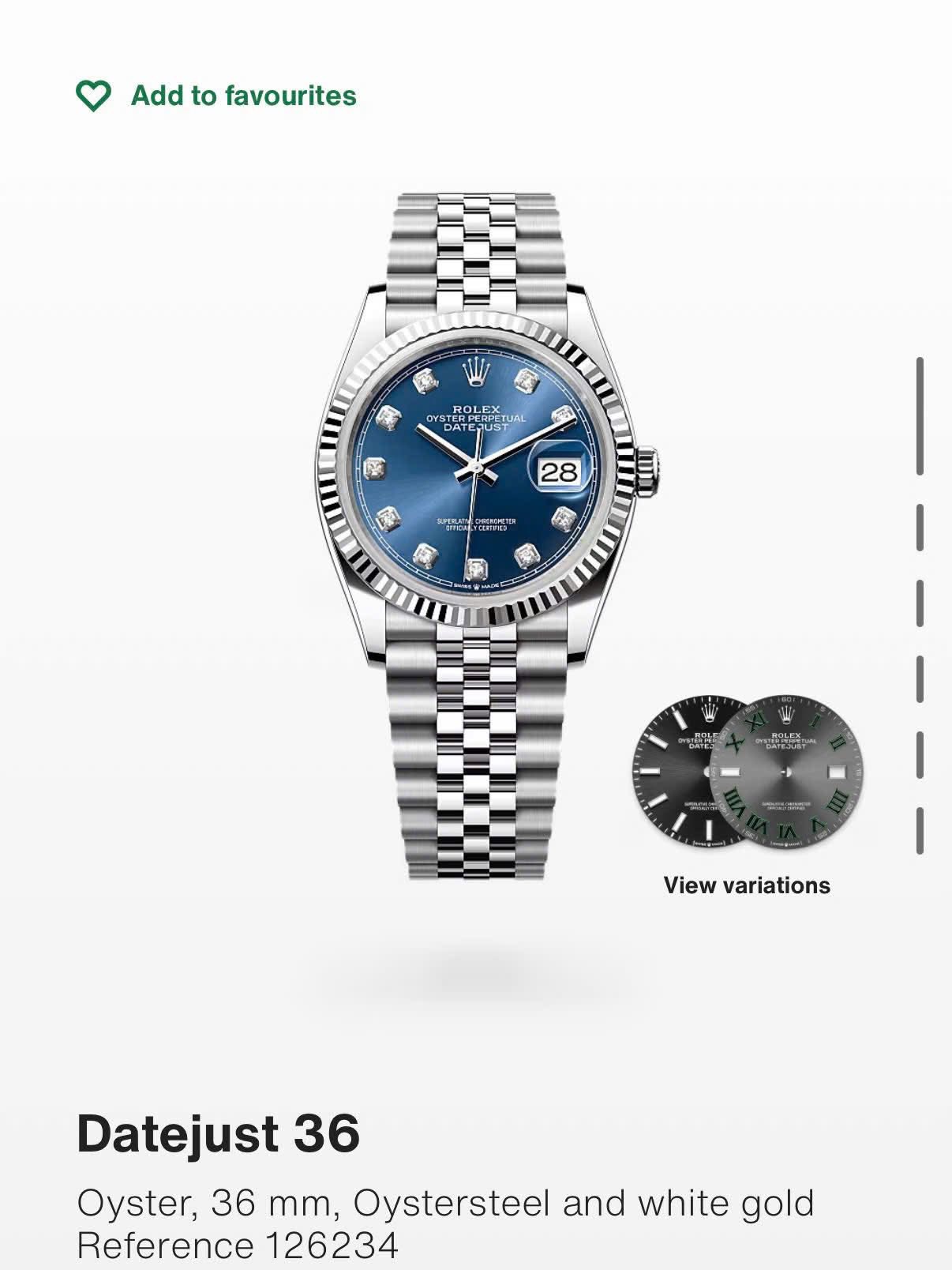 Rolex Datejust Xanh Kim.126760 - Ảnh 2