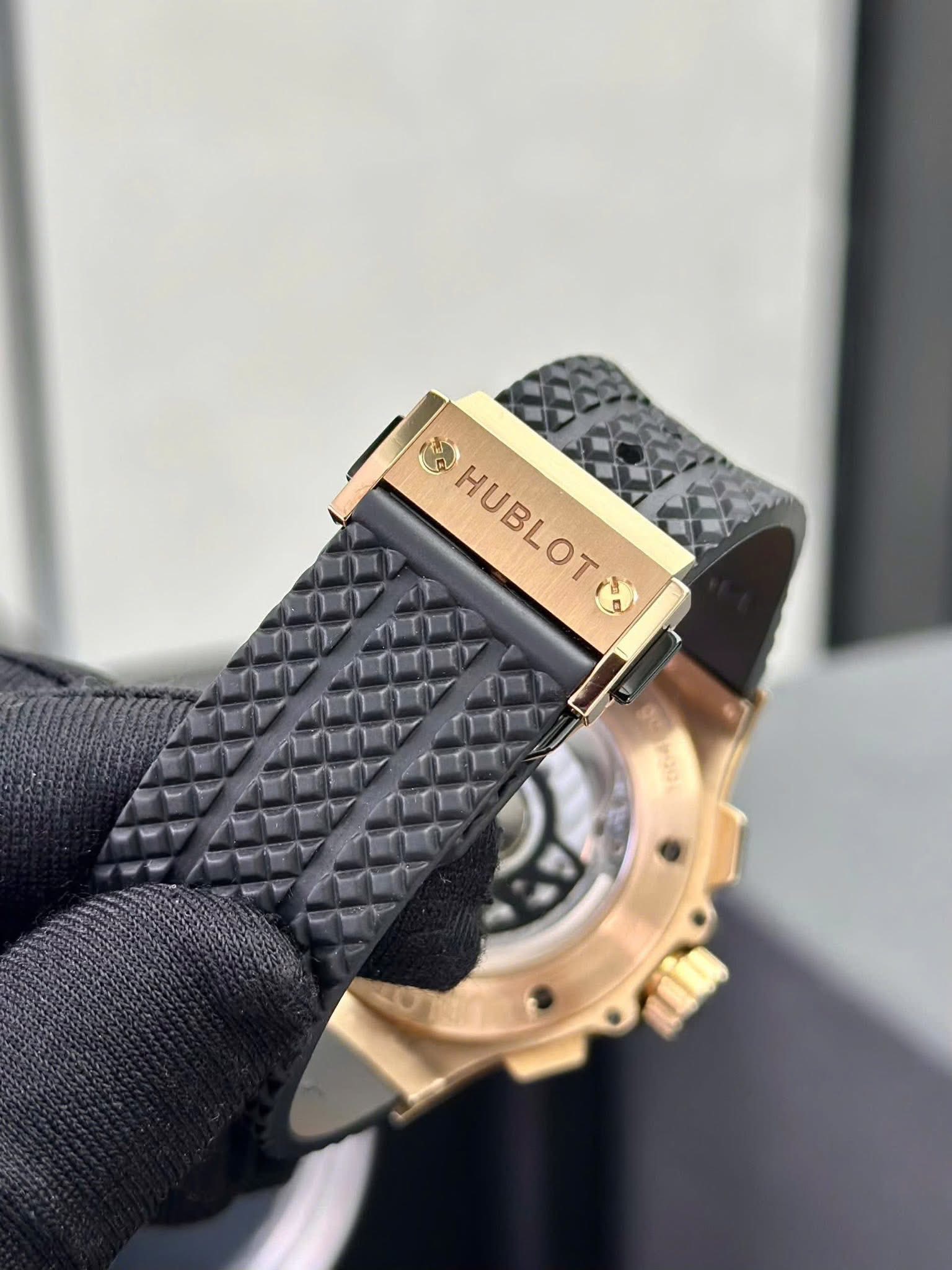 Hublot Big Bang Chronograph King Gold Bezel Diamond-406178 - Ảnh 4