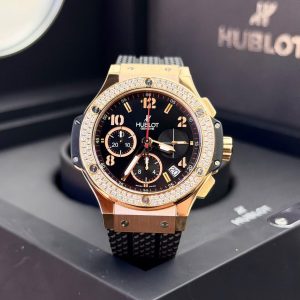 Hublot Big Bang Chronograph King Gold Bezel Diamond-406178