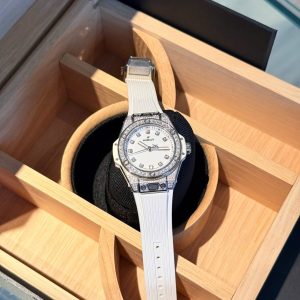 Hublot One Click Steel White Pavé Diamonds.292554.33mm
