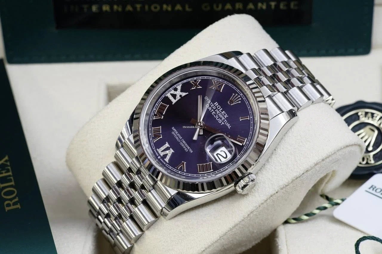 Rolex Datejust Steel Jubilee Purple Dial 36mm