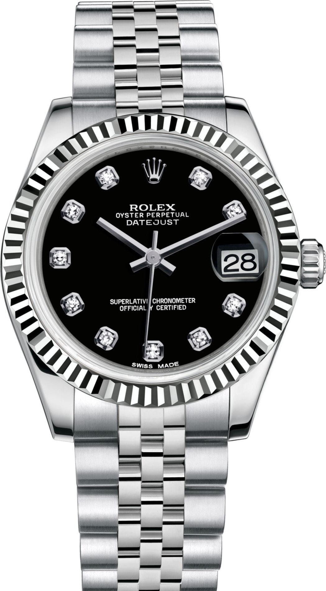 Rolex Datejust 31mm 178274 Black Diamonds