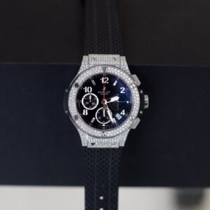 Hublot Big Bang Chronograph Black Pavé Diamonds 41mm